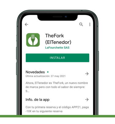 Paso 1- Descárgate la app TheFork