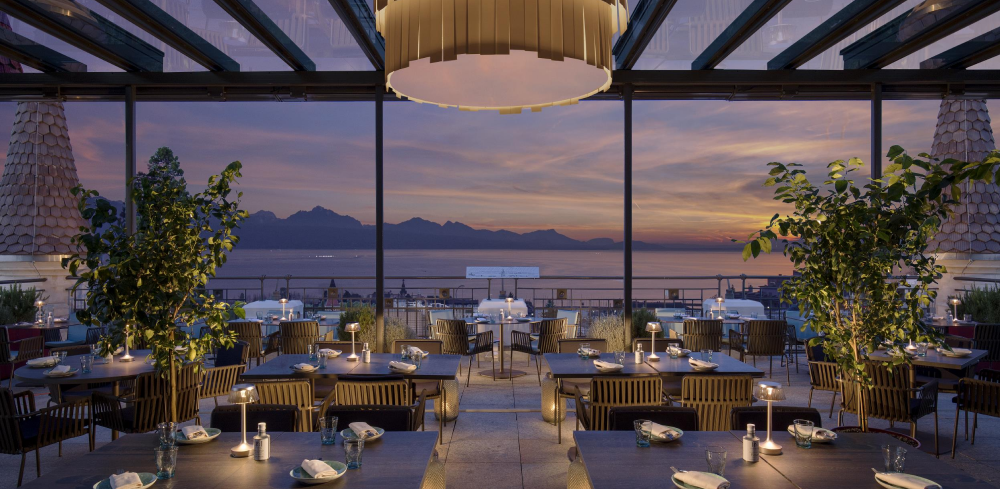 Restaurant Terrasse Lausanne - Sky Lounge - Hôtel Royal Savoy