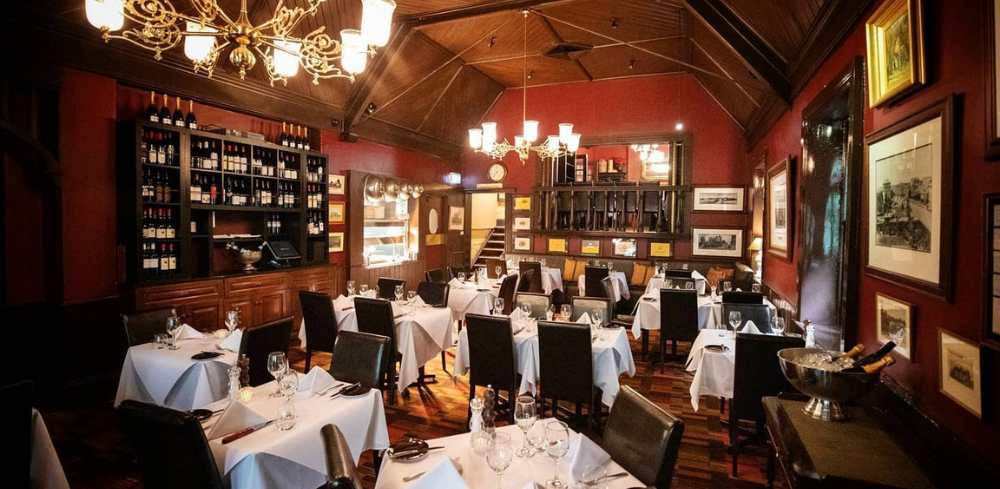 The dining room at Mitre Tavern Steakhouse in Melbourne