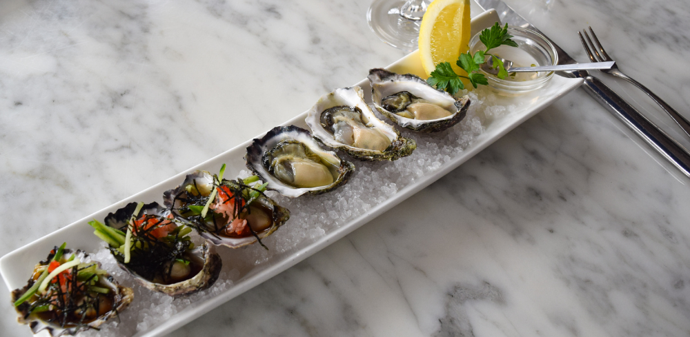 Freshly prepared Oysters at Fish on The Rocks