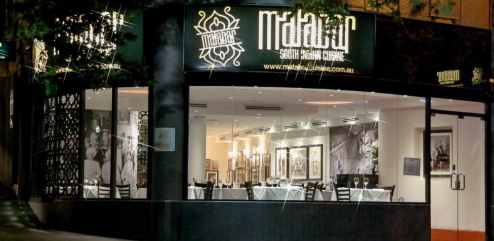 The exterior of Malabar restaurant at Darlinghurst