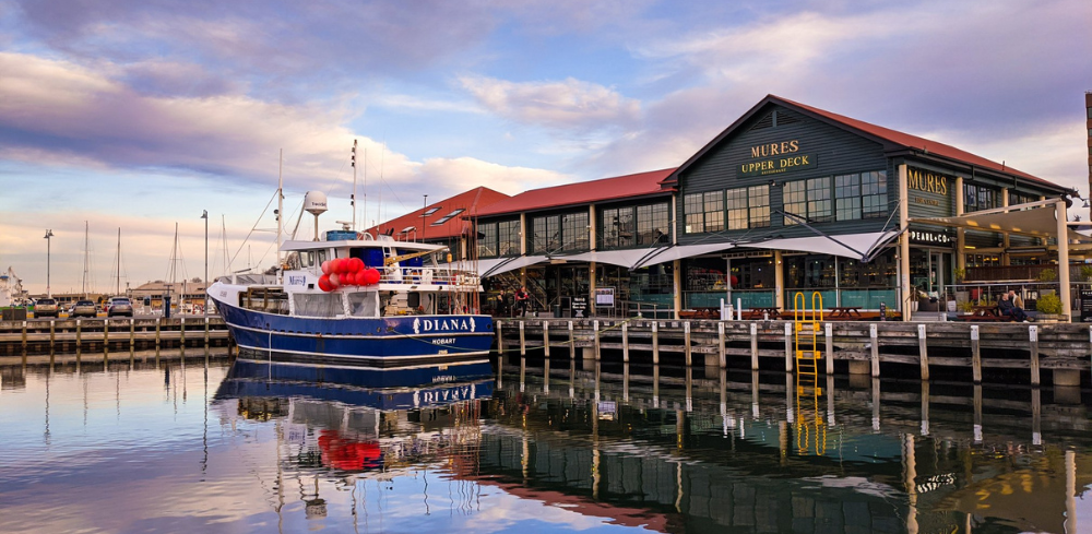 The harbourside restaurant Mures Upper Deck in Hobart