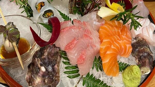 Sashimi platter at Akira