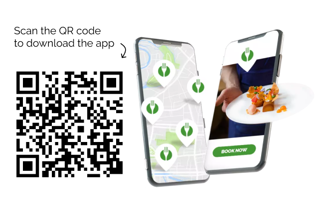 Scan the QR code to download TheFork app