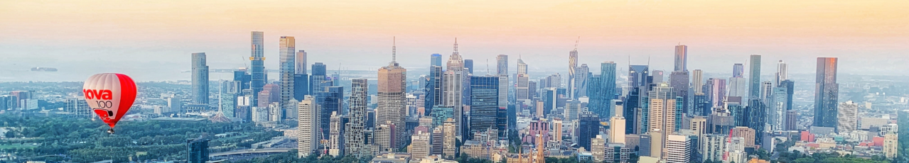 Melbourne City from above