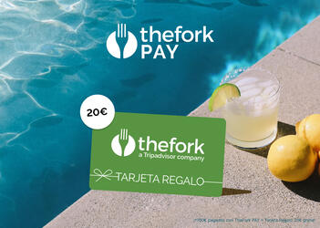 100€ pagados con TheFork PAY = Tarjeta Regalo TheFork de 20€ gratis. Términos y Condiciones