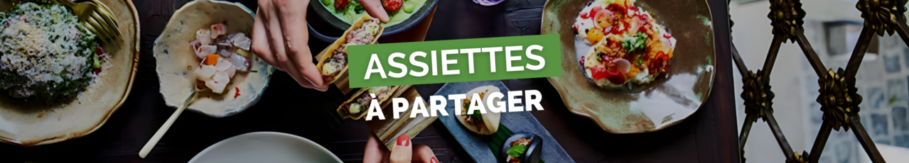 assiettes à partager