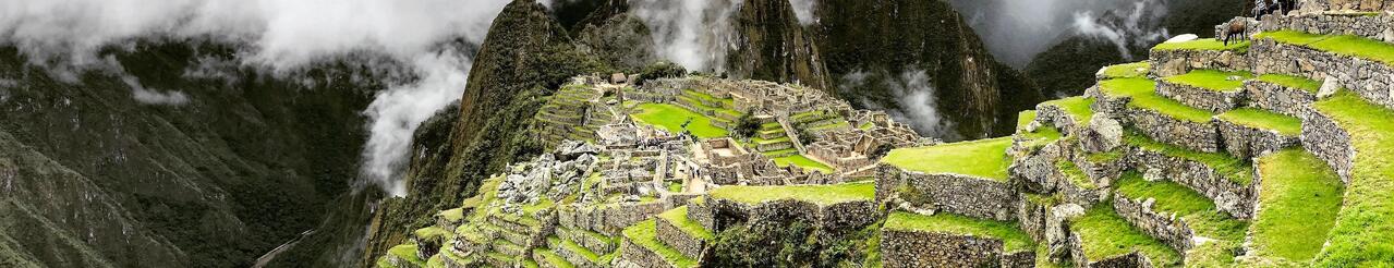 Traditional landscape in Peru, and traditional Peruvian food to discover