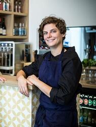 Amandine Carreau, cheffe éthique et anti-gaspi du restaurant Noisette à Paris